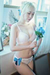 정보미 & 권지아, [BLUECAKE] Fate Saber x Thosaka Rin Lingerie.Ver Set.02